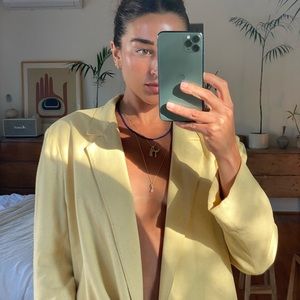 *ON HOLD *Vintage Bôheme Goods Linen Blazer